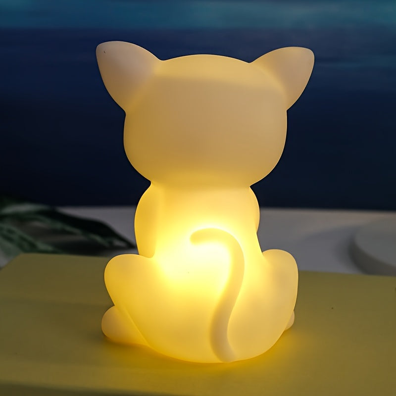 KittyGlow - Schattige Kitten Tafellamp met LED-licht en Batterijvoeding