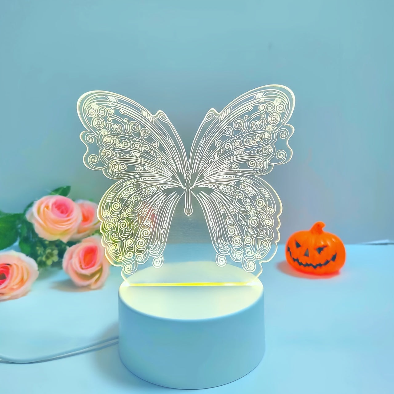 ButterflyGlow - 3D LED Nachtlamp met Geometrisch Design