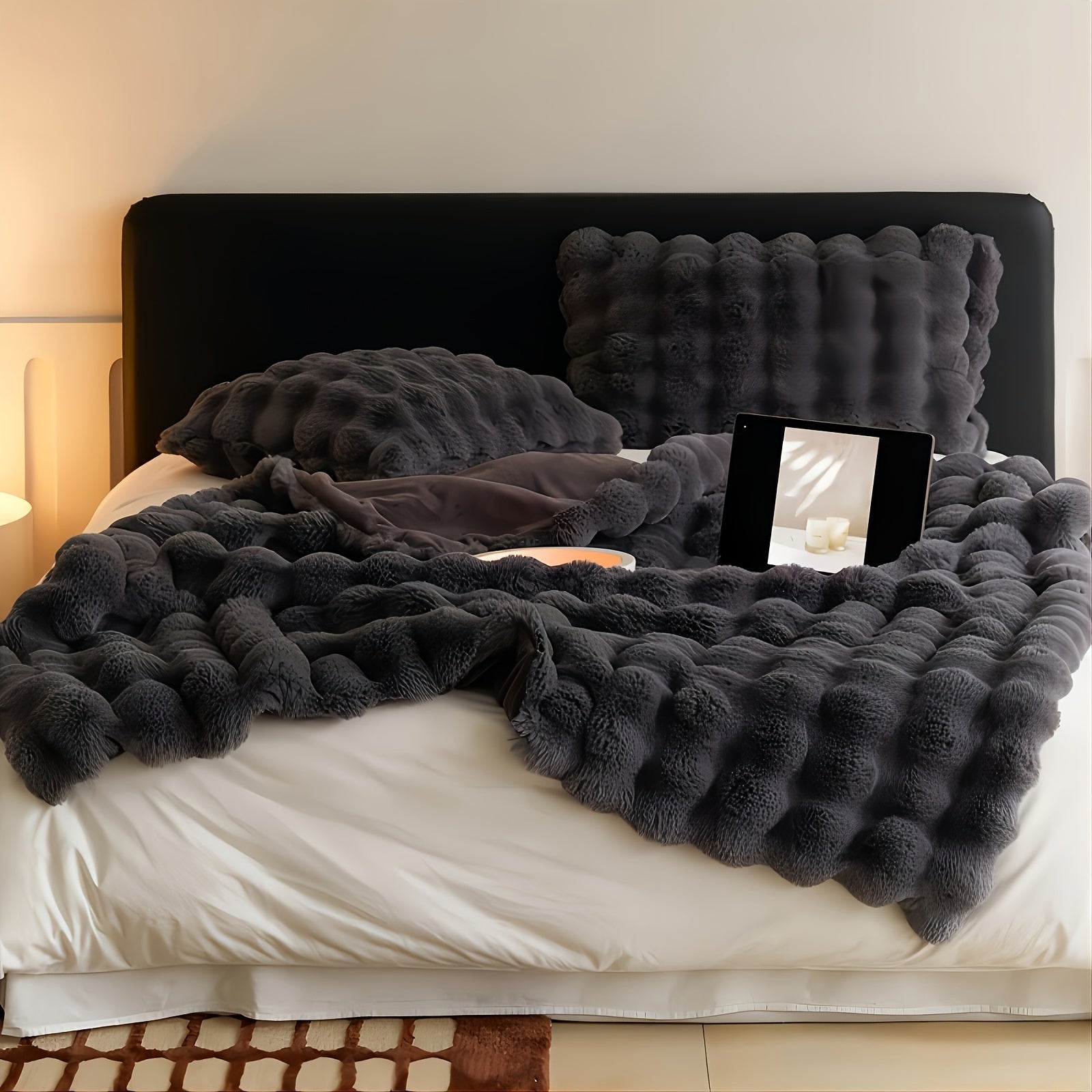 Luxe Ultra-Zachte Fleece Deken – Imitatie Konijnenvacht, Perfect voor Bank, Bed en Reizen