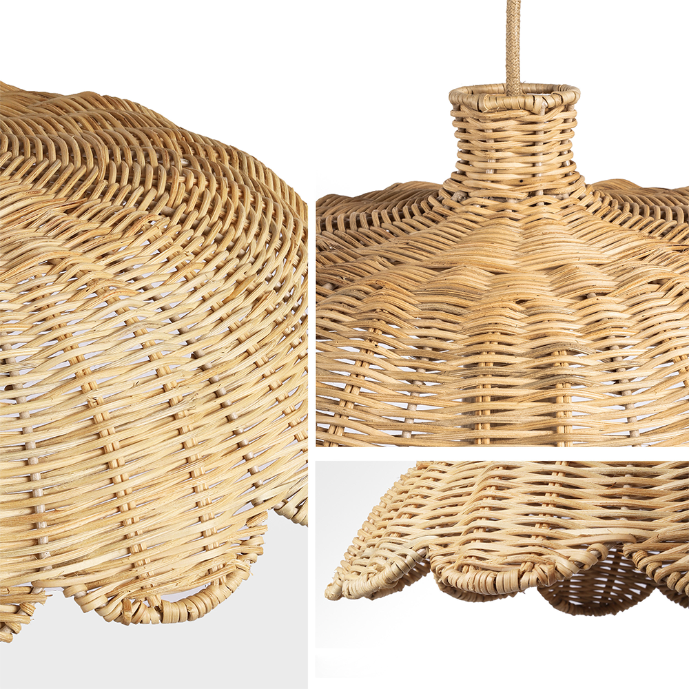 Boho Creatieve Decor Rattan Geweven Hanglamp