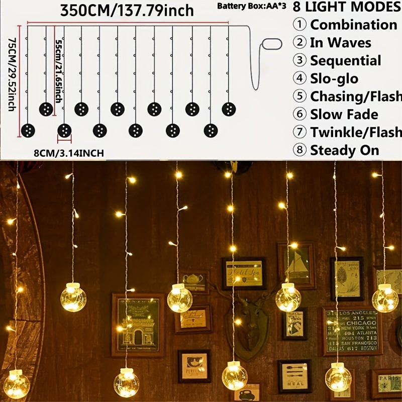 LumiSphere - 3.0m Wensbal Decoratieve LED Verlichting, Perfect voor Kerst & Feestdagen