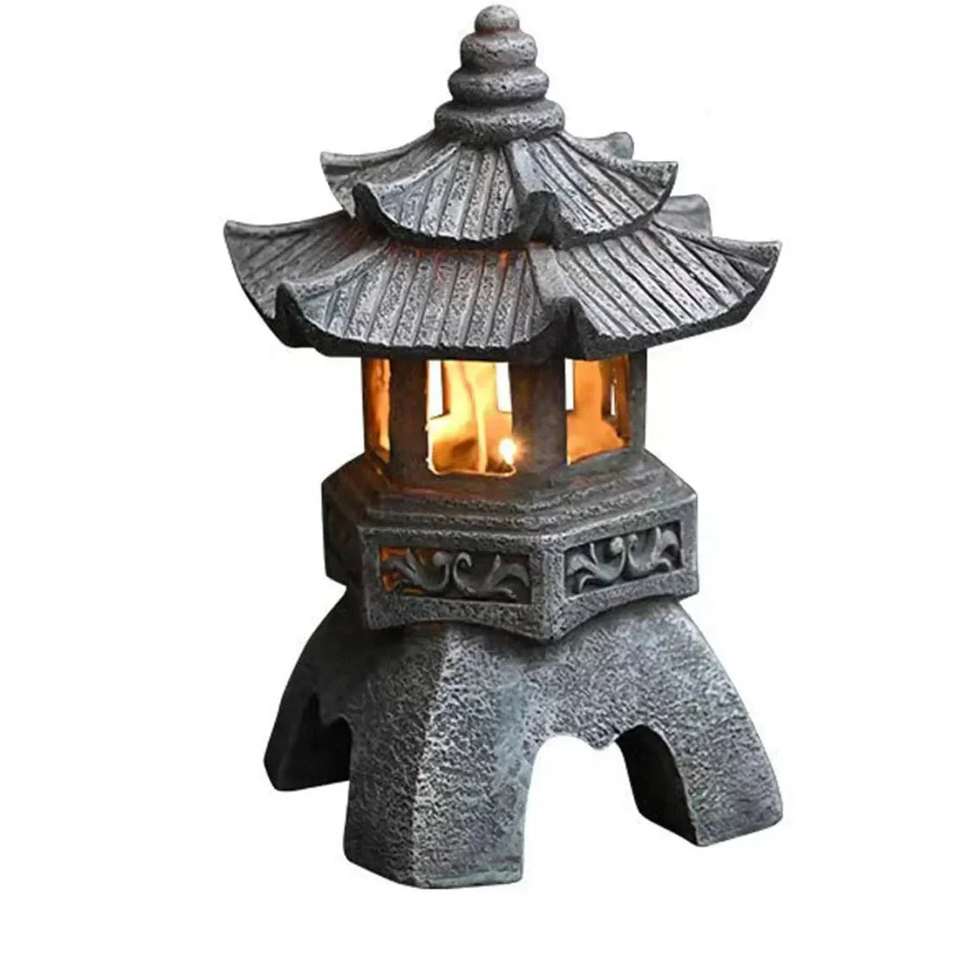 Japanese Garden Lantern – Weerbestendige Solar LED Buitenverlichting voor Zen Tuinen