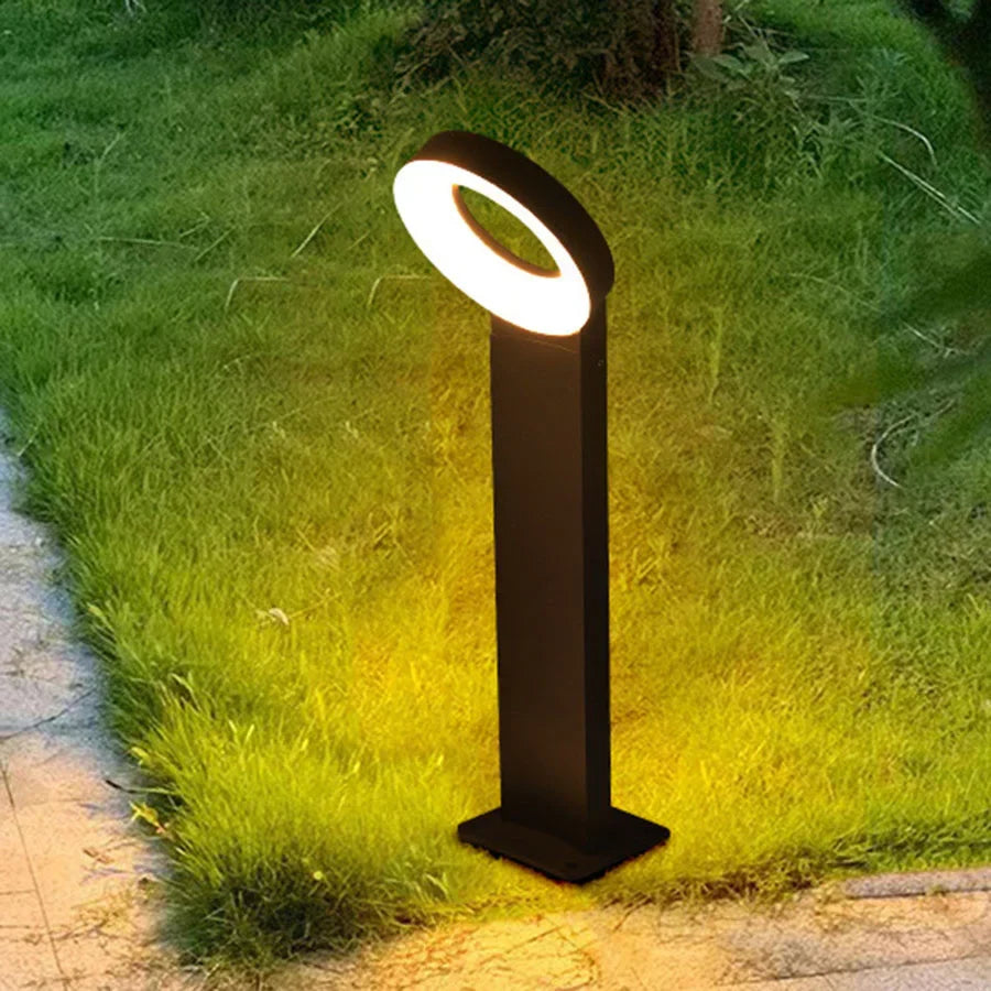 SolarGlow – Solar LED Padverlichting van Aluminium – Modern Ringdesign, Waterdicht & Energiezuinig