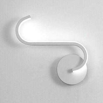 Moderne minimalistische Curves Line LED-wandlamp met 1 licht