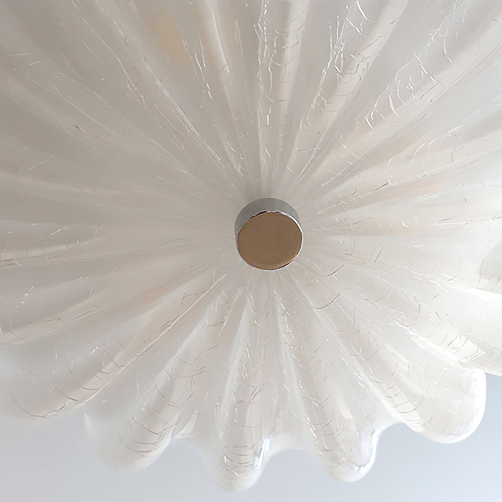 Elegante Witte Glazen Plafondlamp