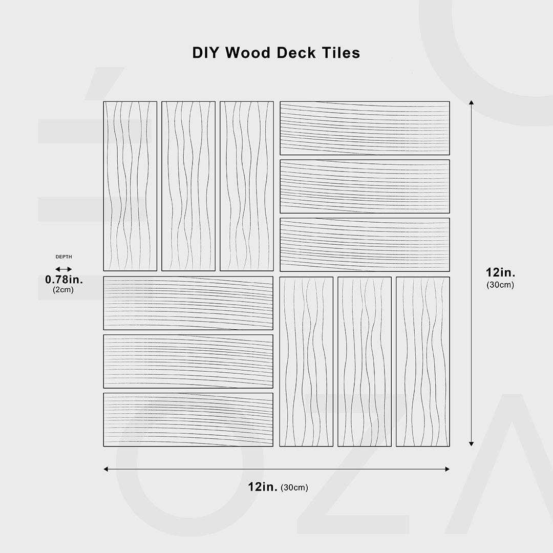 DIY Houten Deck Tegels