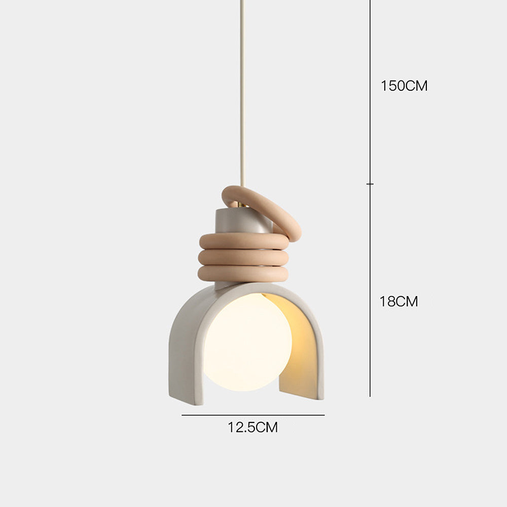 Franse Stijl Crème Hars Hanglamp