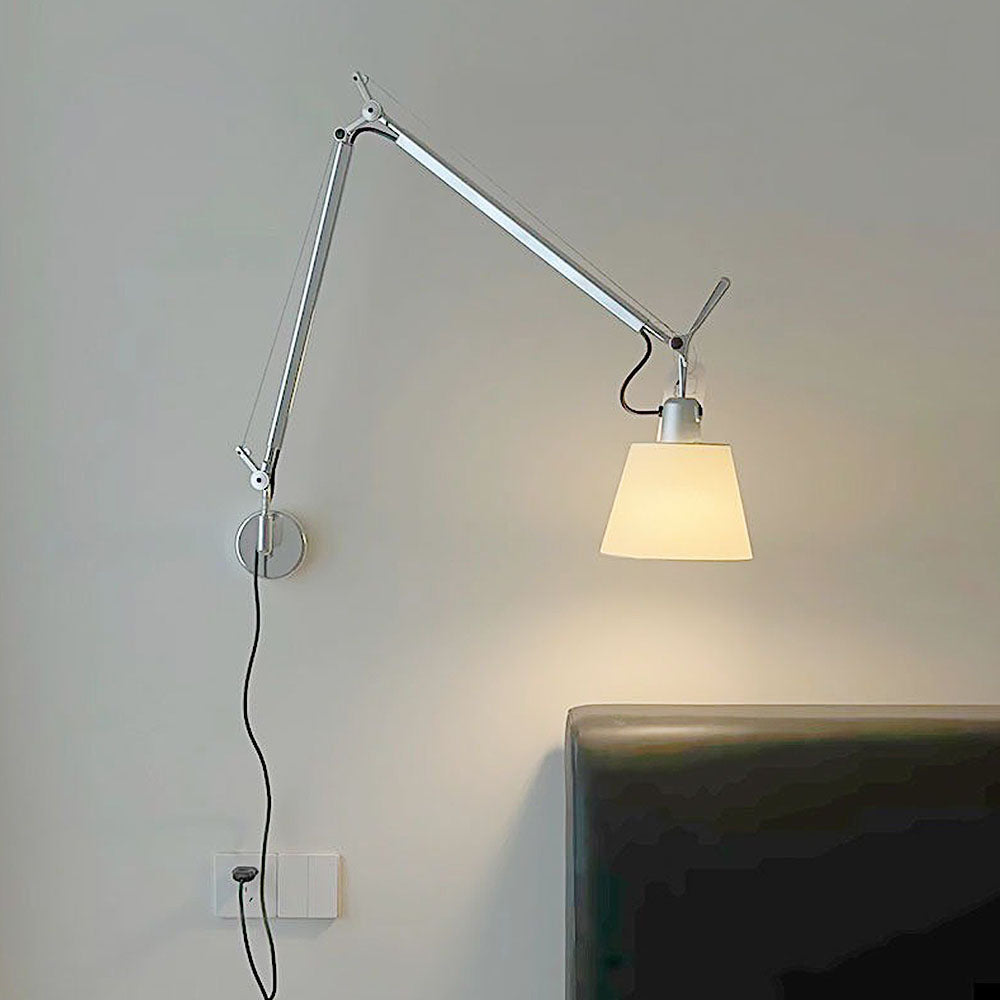 Moderne Draaibare Zilveren Wandlamp