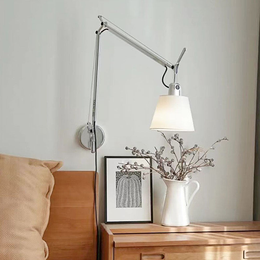 Moderne Draaibare Zilveren Wandlamp