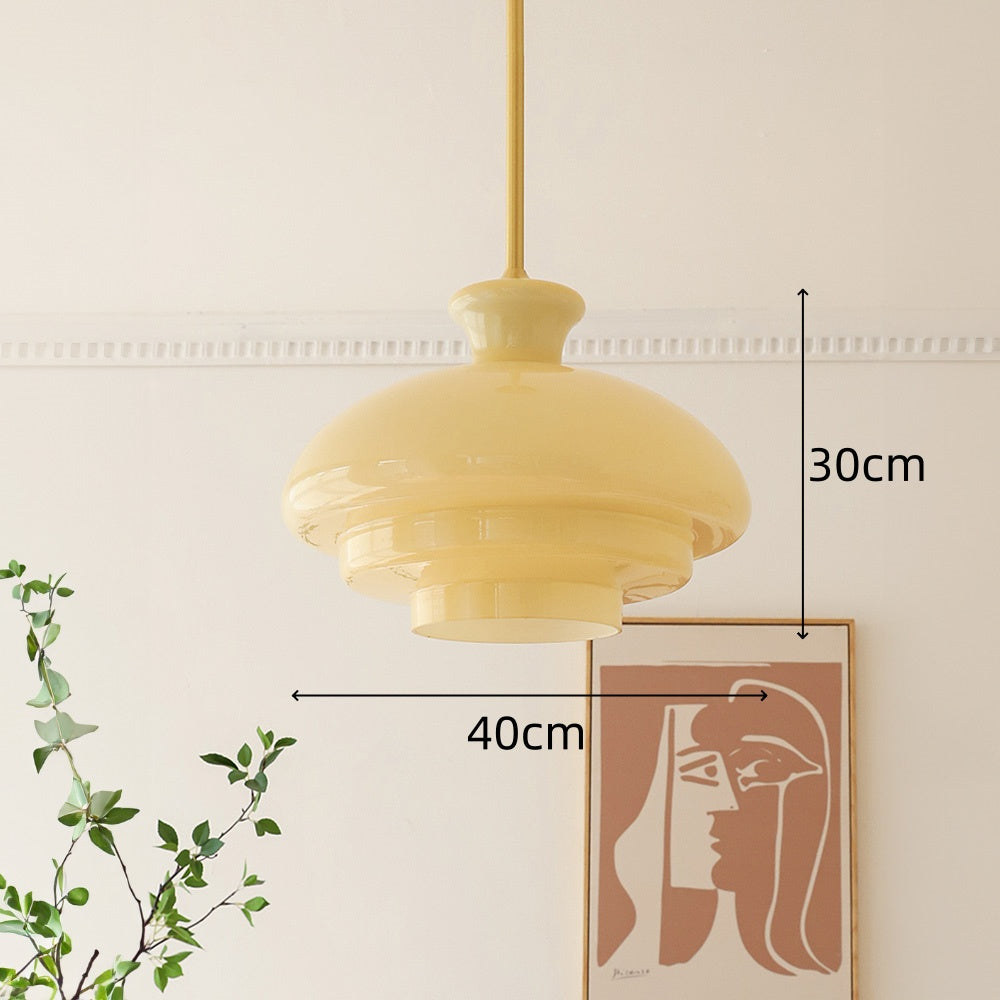 Bauhaus Gele Drie Lagen Hanglamp