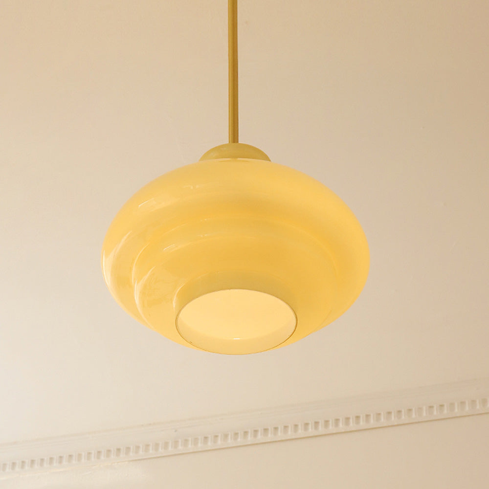 Bauhaus Gele Drie Lagen Hanglamp