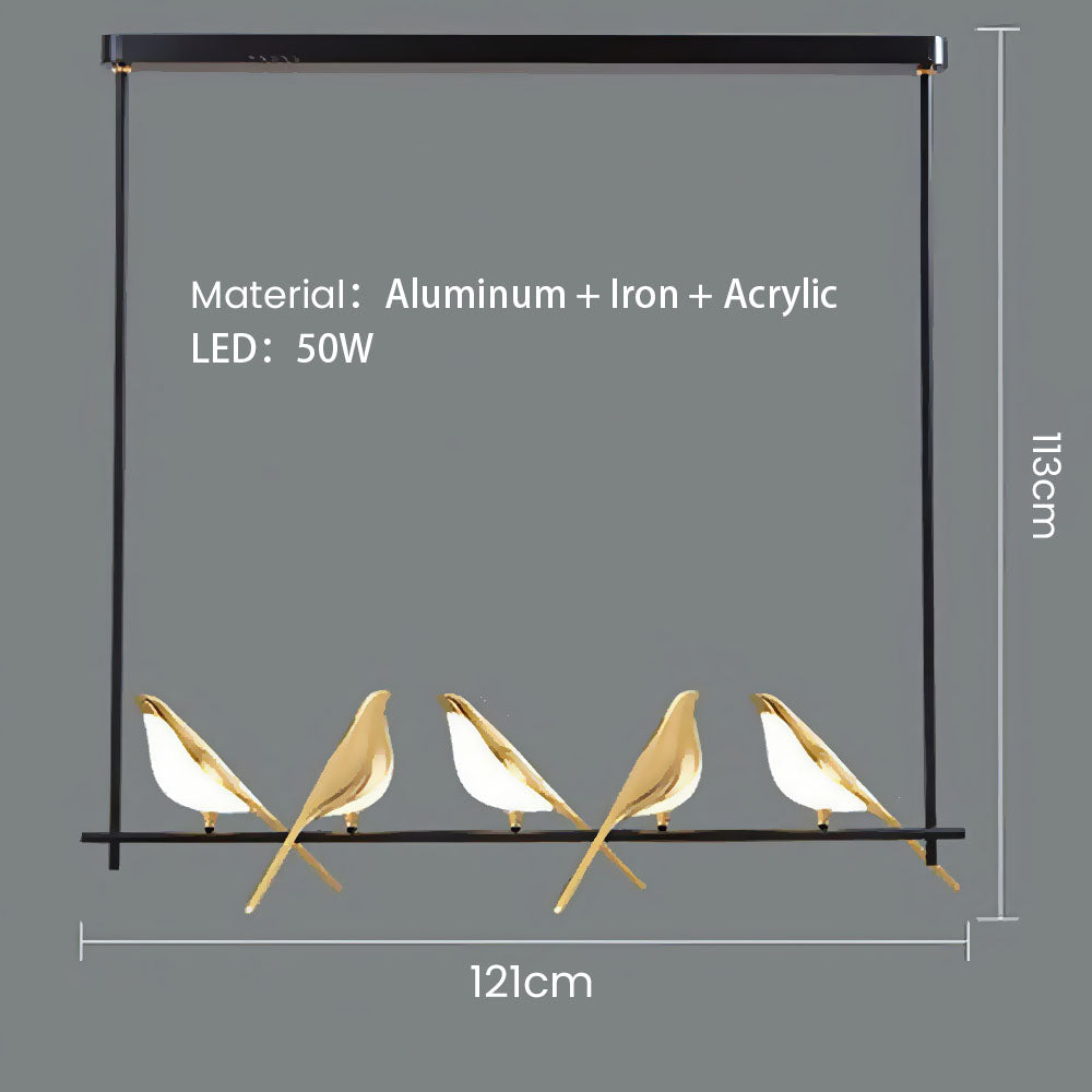 Creatieve Vogels LED Cirkelslinger Hanglamp