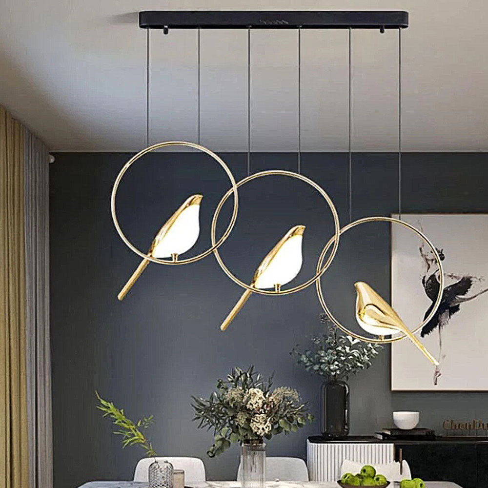 Creatieve Vogels LED Cirkelslinger Hanglamp