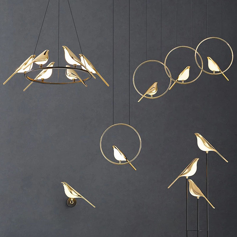 Creatieve Vogels LED Cirkelslinger Hanglamp