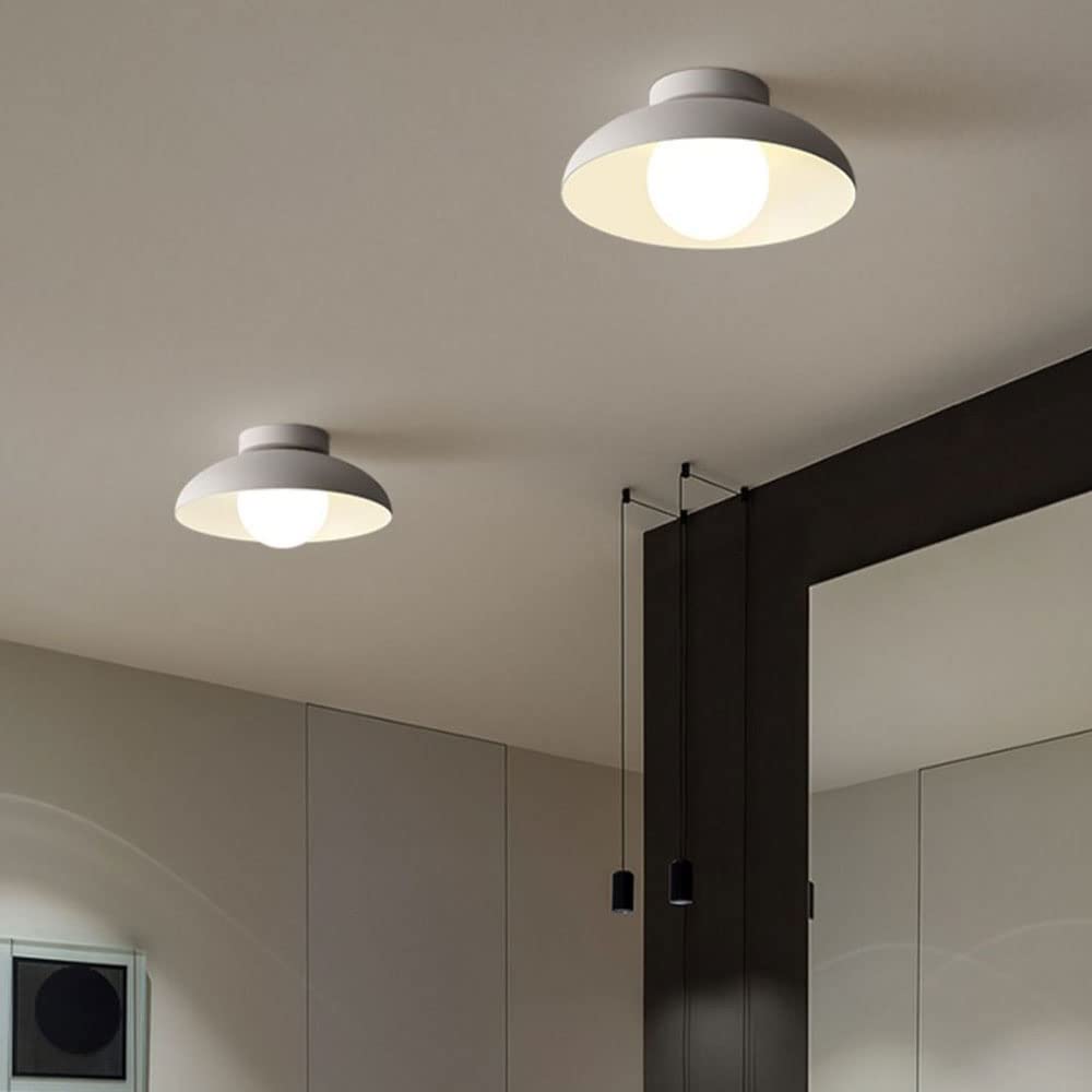 Moderne Metalen Semi-Flush Plafondlamp voor de Hal