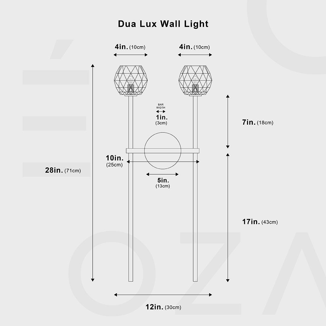 Dua Lux Wandlamp - Minimalistisch Ontwerp met Moderne Eleganties