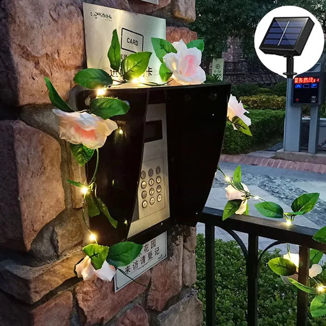 LumiLeaf - Solar LED Slingerlicht met Esdoornblad – Weerbestendig & Energiezuinig voor Tuin en Balkon