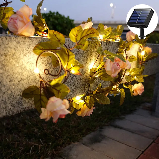 LumiLeaf - Solar LED Slingerlicht met Esdoornblad – Weerbestendig & Energiezuinig voor Tuin en Balkon