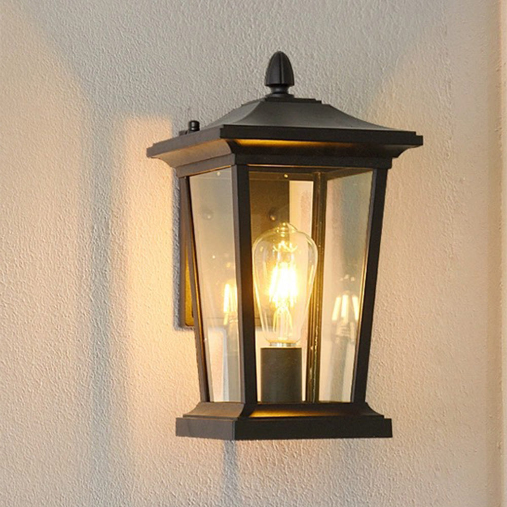 Farmhouse Waterdichte Glazen Kap Buitenwandlamp