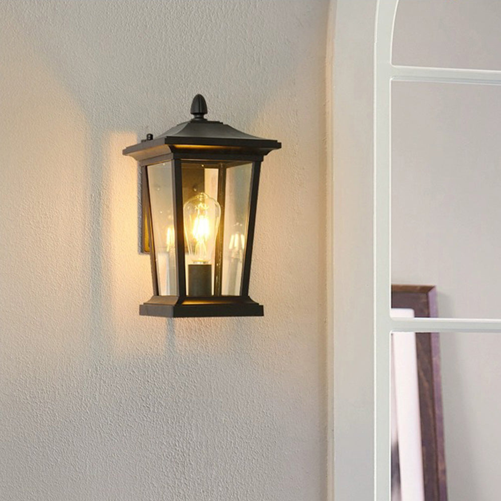 Farmhouse Waterdichte Glazen Kap Buitenwandlamp