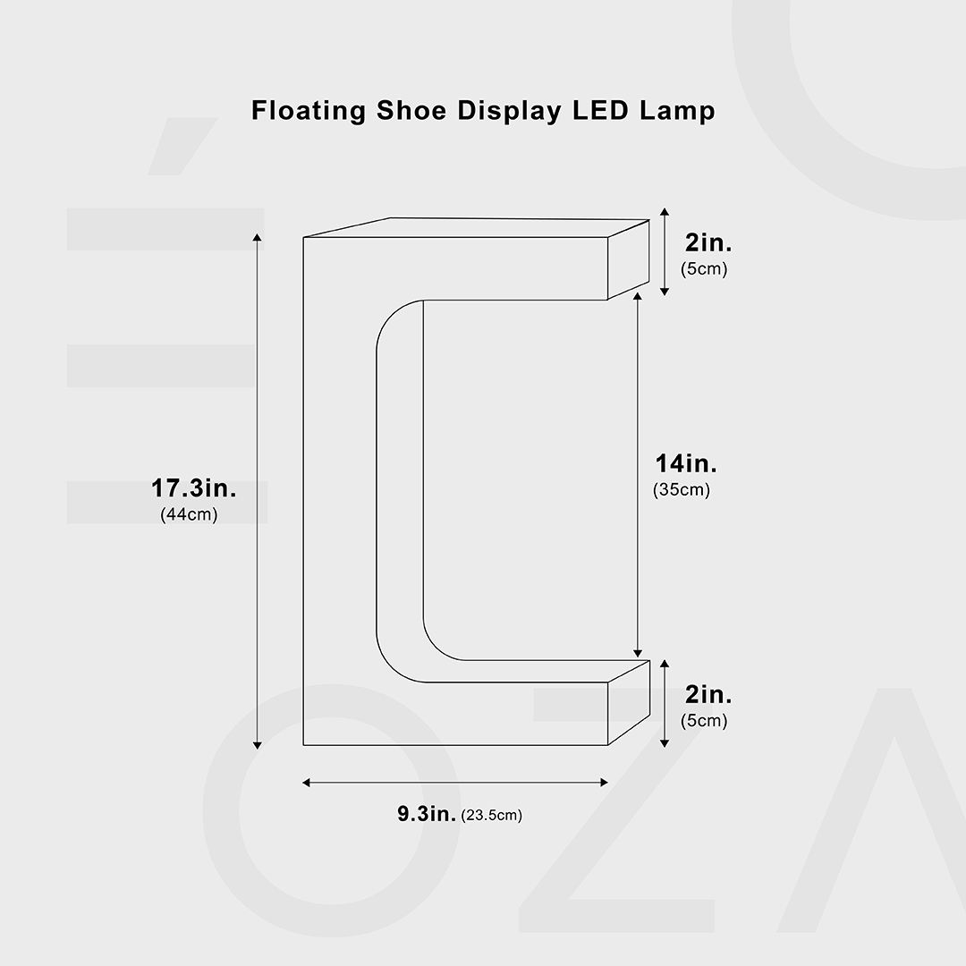 Drijvende schoendisplay LED-lamp