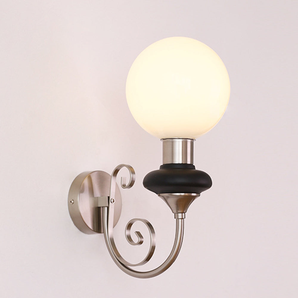 Franse Retro Glas 1-Licht Wandlamp