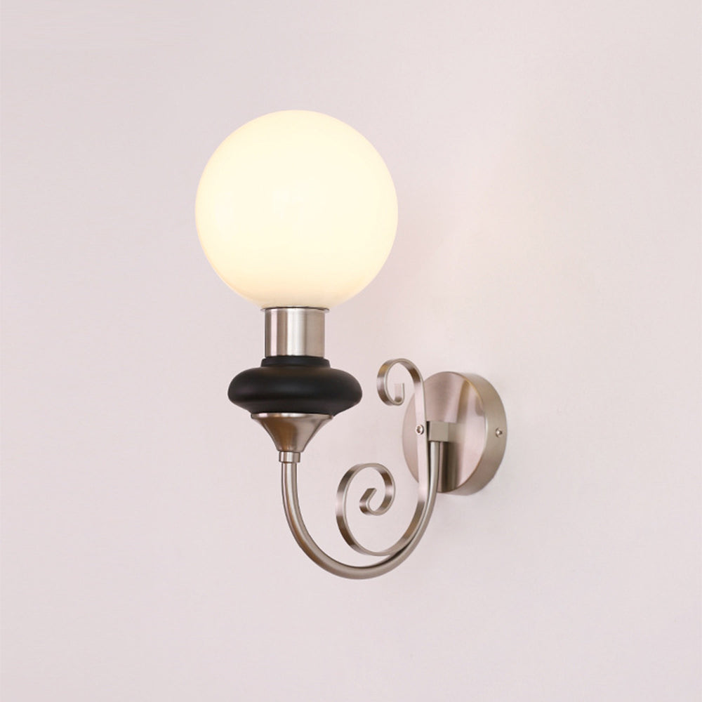 Franse Retro Glas 1-Licht Wandlamp