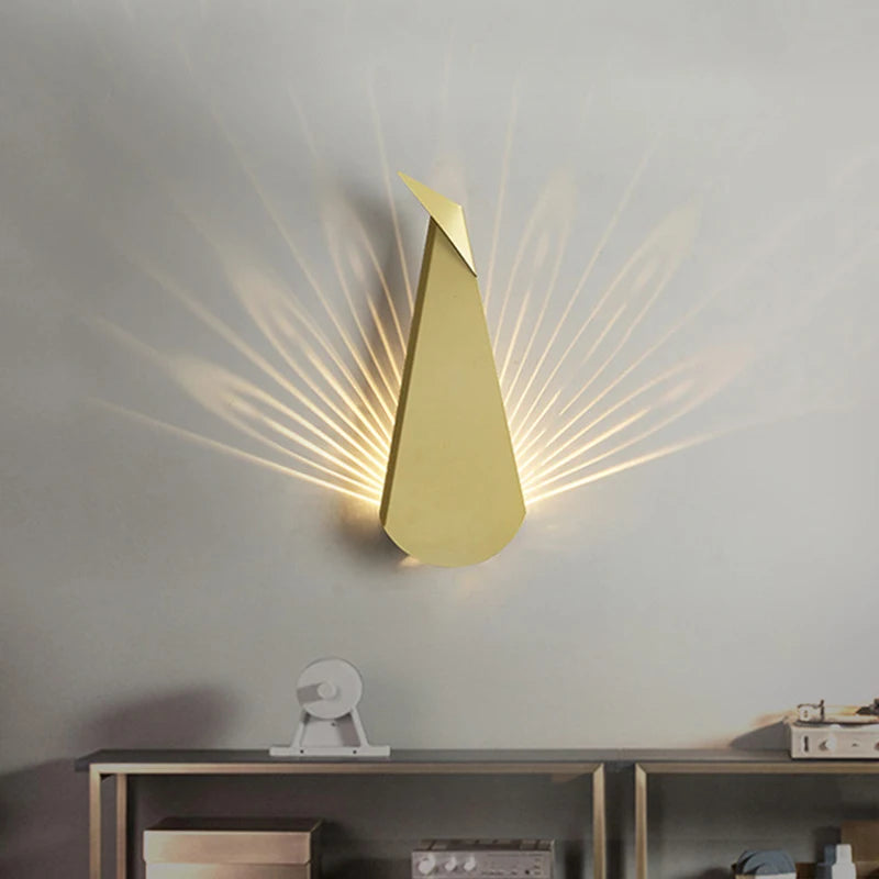 ElegantLicht - Peacock Wall Lamp Moderne LED Wandlamp