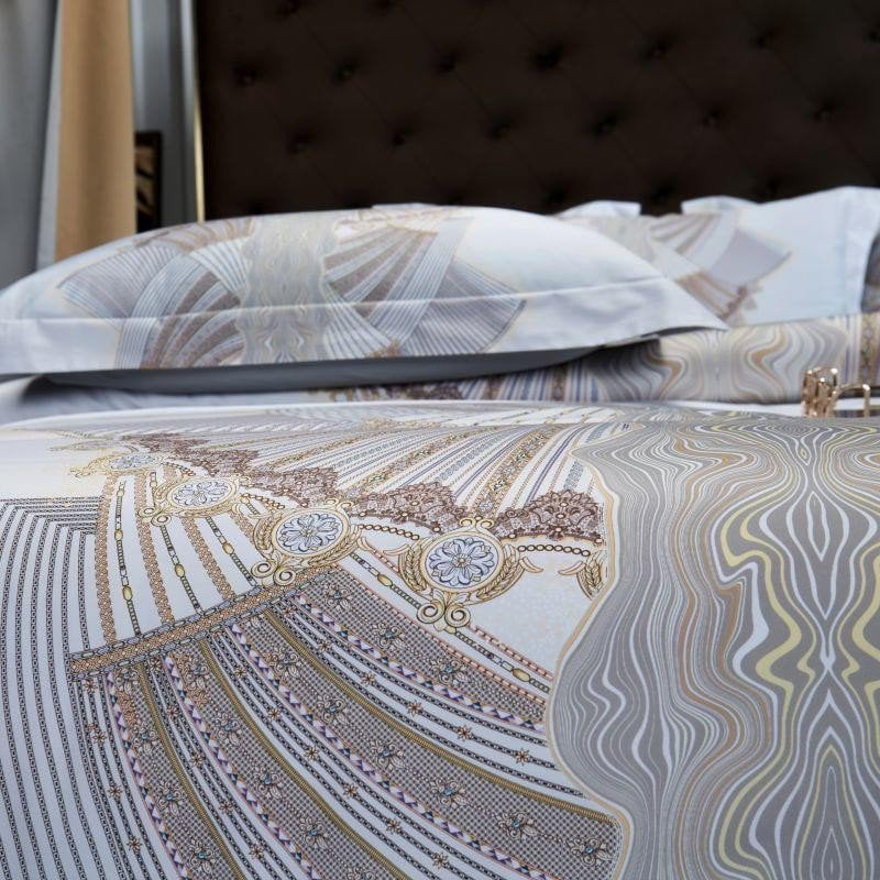 Silver Sails Duvet Cover Set - Egyptisch Katoen