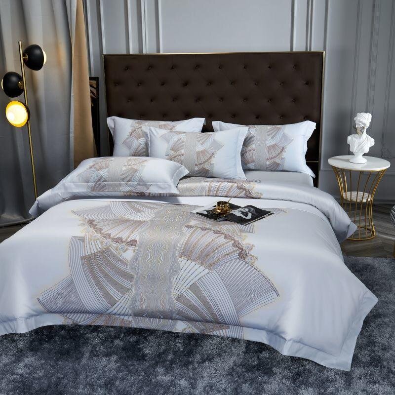 Silver Sails Duvet Cover Set - Egyptisch Katoen