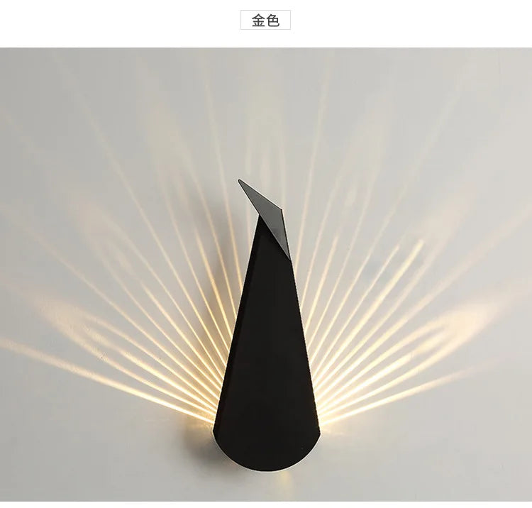 ElegantLicht - Peacock Wall Lamp Moderne LED Wandlamp