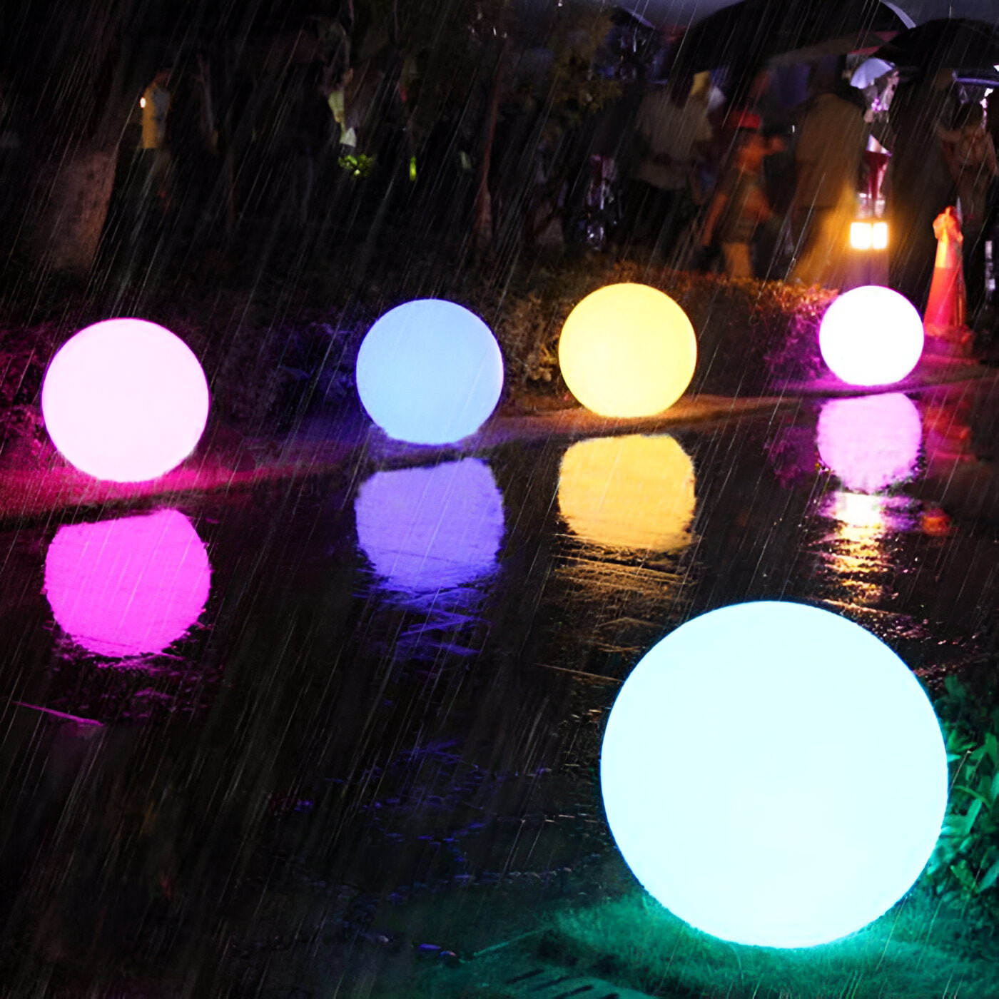 GlimmerSphere LED Buiten Decoratie - Kleurenwisselende, Waterdichte Zwevende Bollen