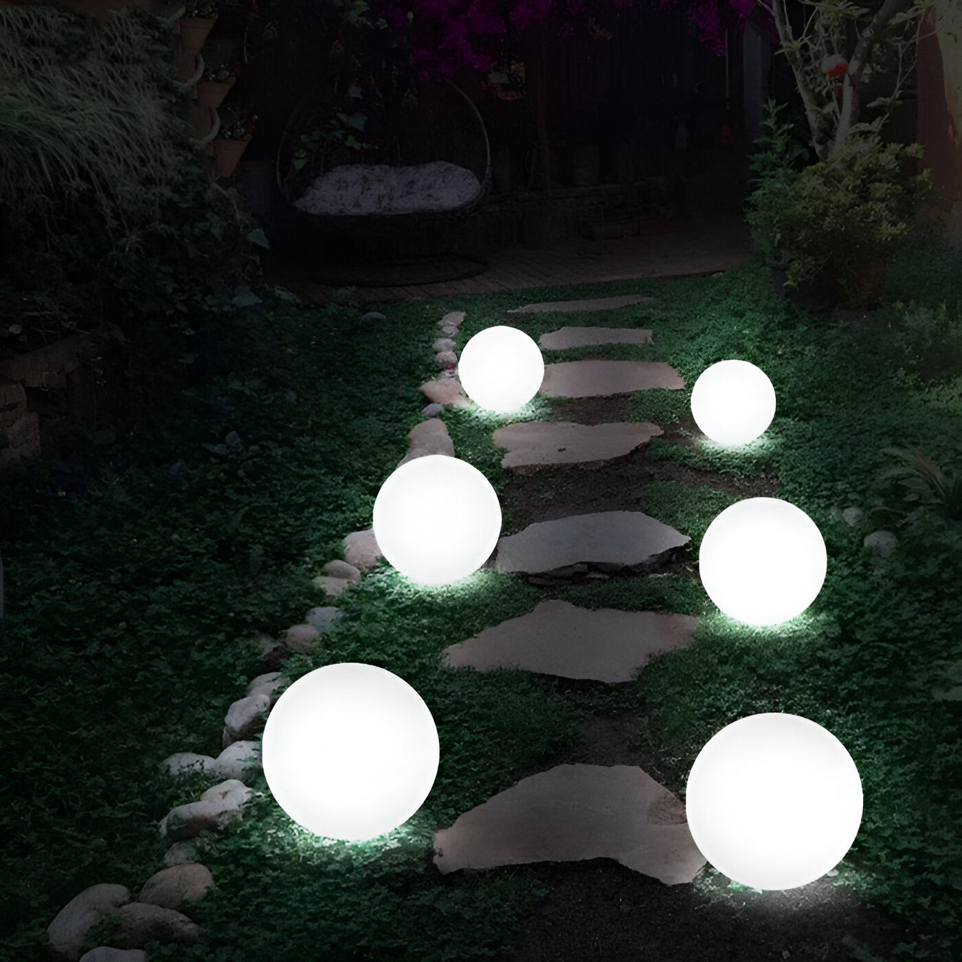 GlimmerSphere LED Buiten Decoratie - Kleurenwisselende, Waterdichte Zwevende Bollen