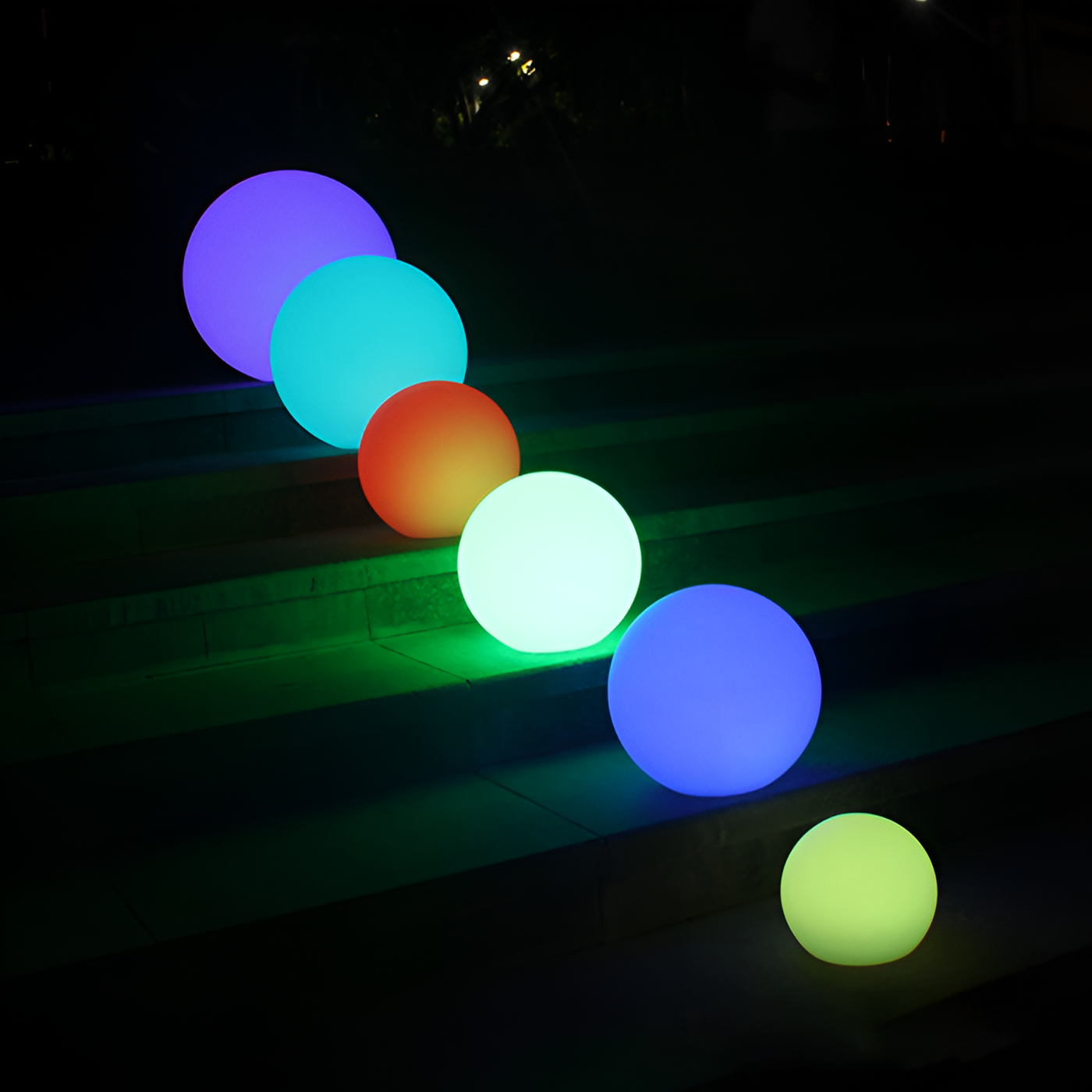 GlimmerSphere LED Buiten Decoratie - Kleurenwisselende, Waterdichte Zwevende Bollen