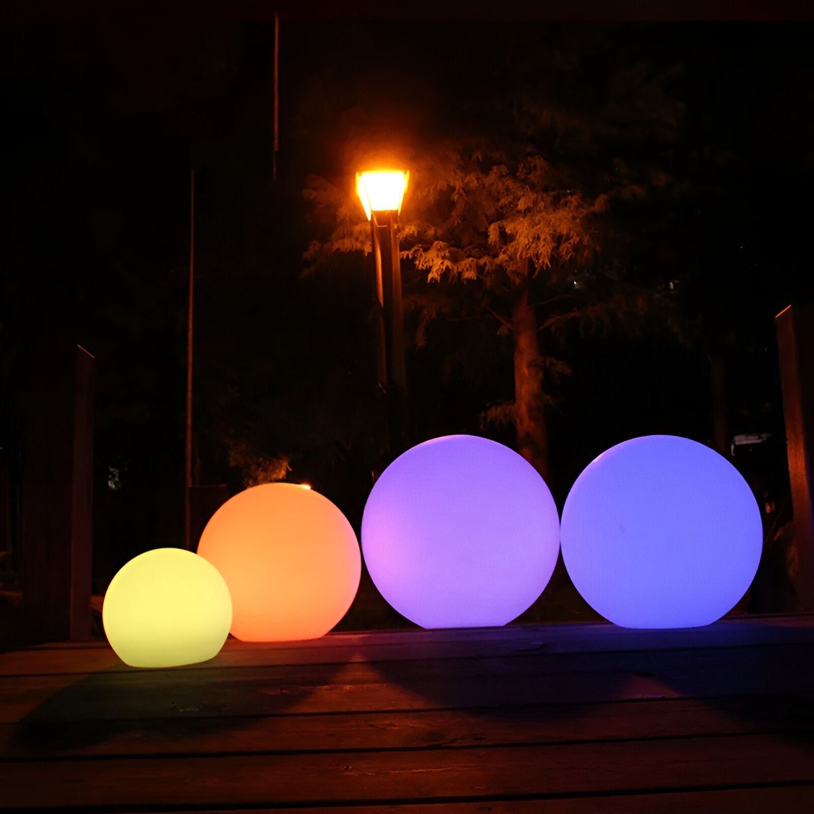 GlimmerSphere LED Buiten Decoratie - Kleurenwisselende, Waterdichte Zwevende Bollen