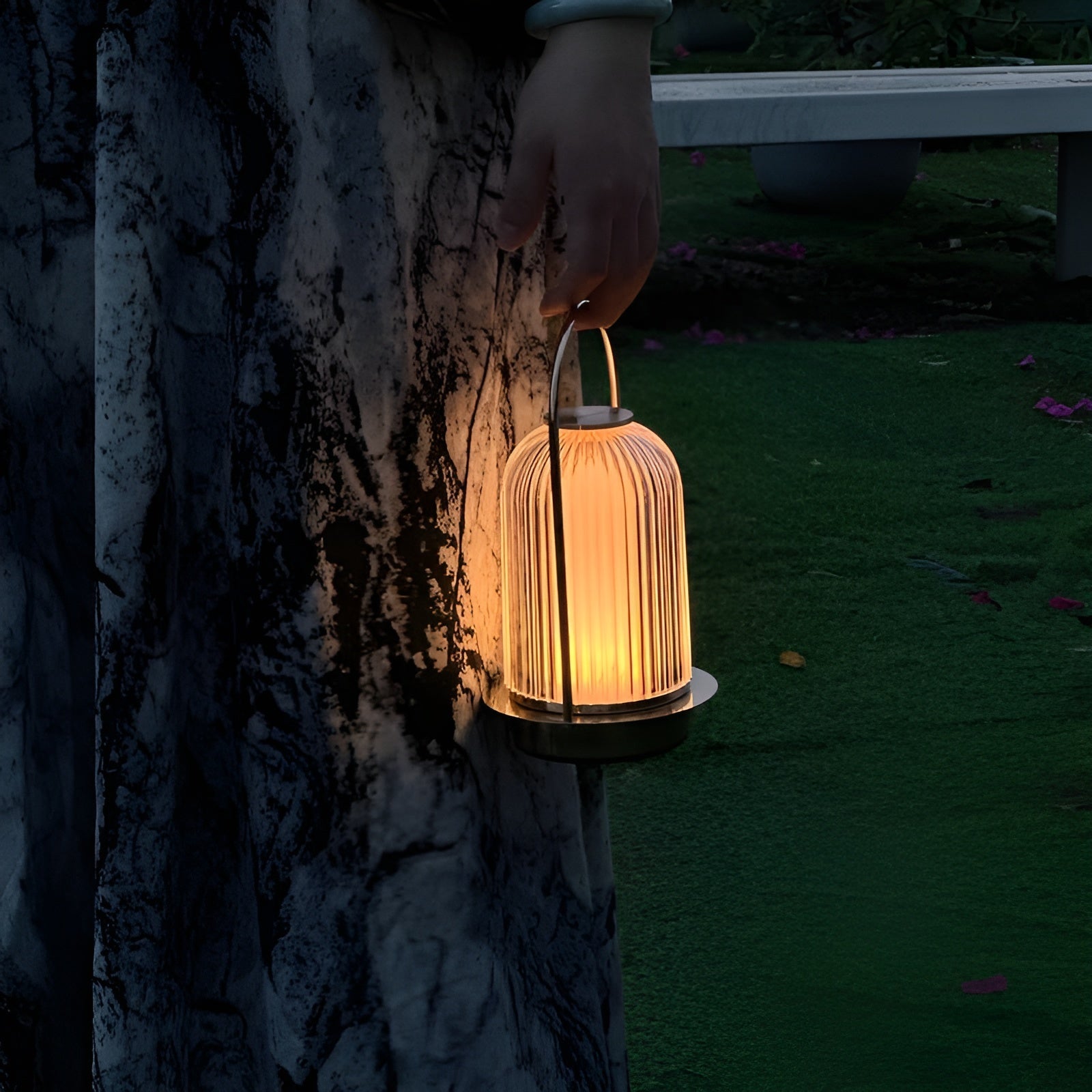 IllumiFlex Draagbare Acryl Tafellamp - Ideale lamp voor camping en thuisgebruik met touchbediening