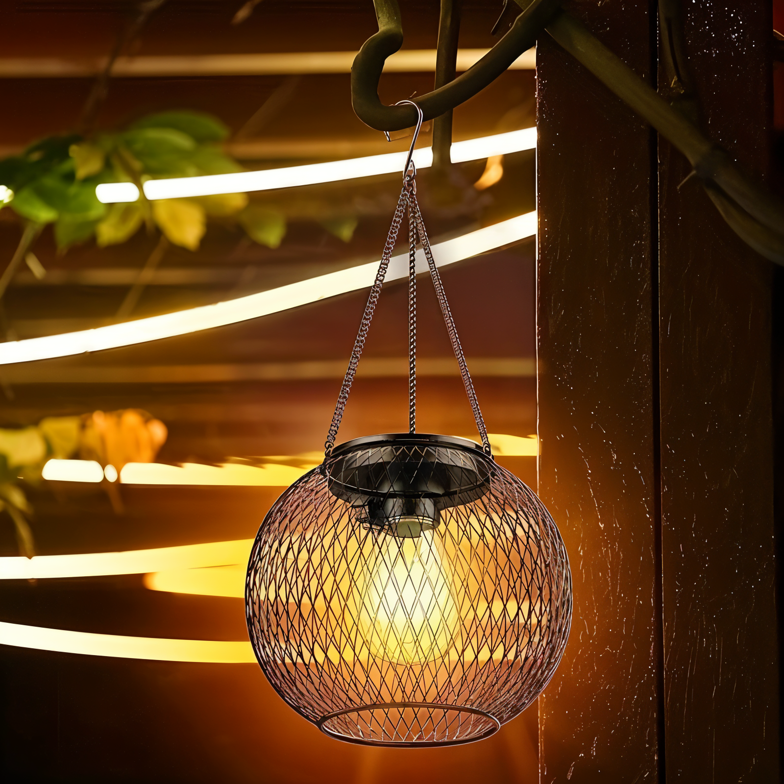 Lumentalic - Waterdichte Hangslinger Solarlamp voor Buiten