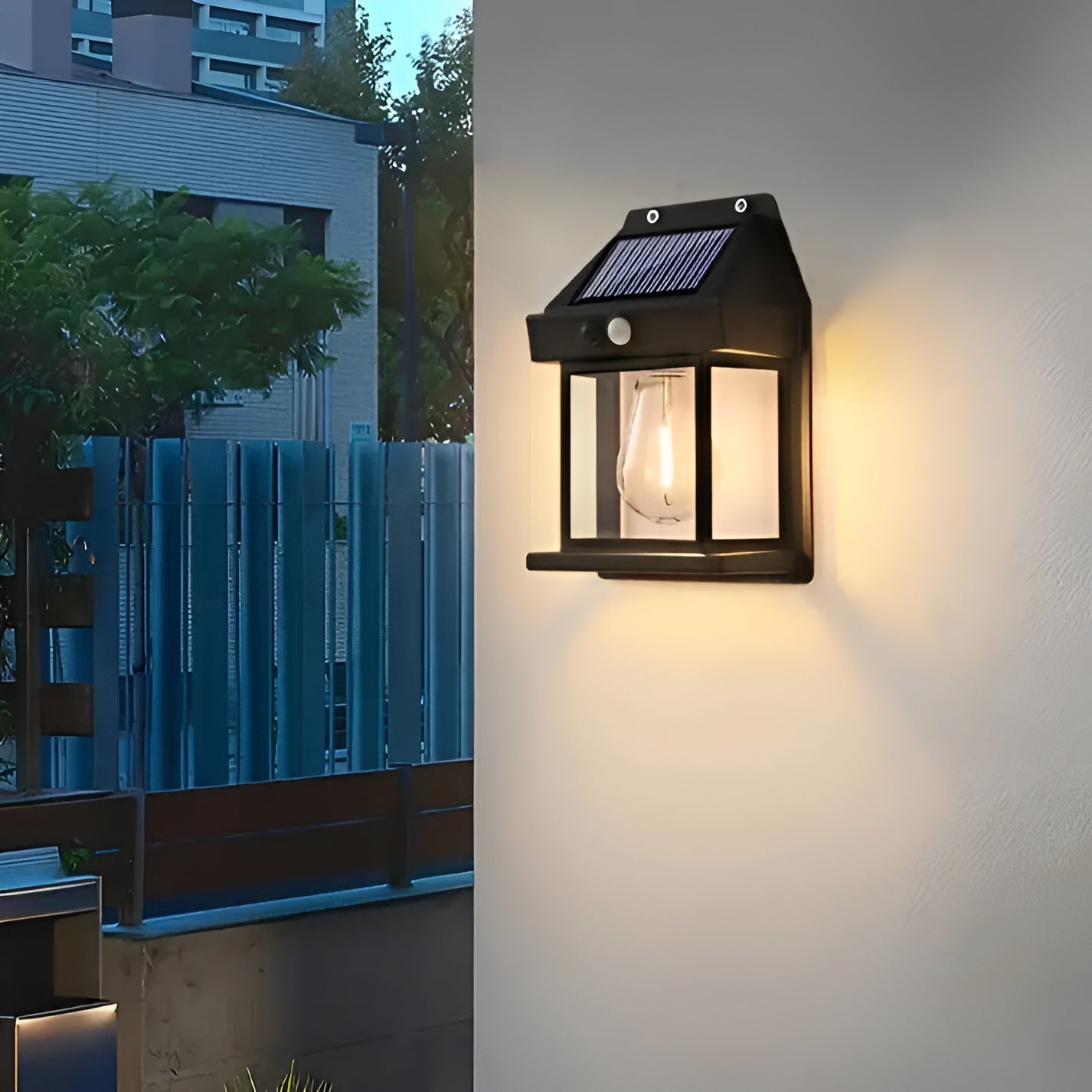 Luminex - Moderne Solar-Wandlamp met Bewegingssensor