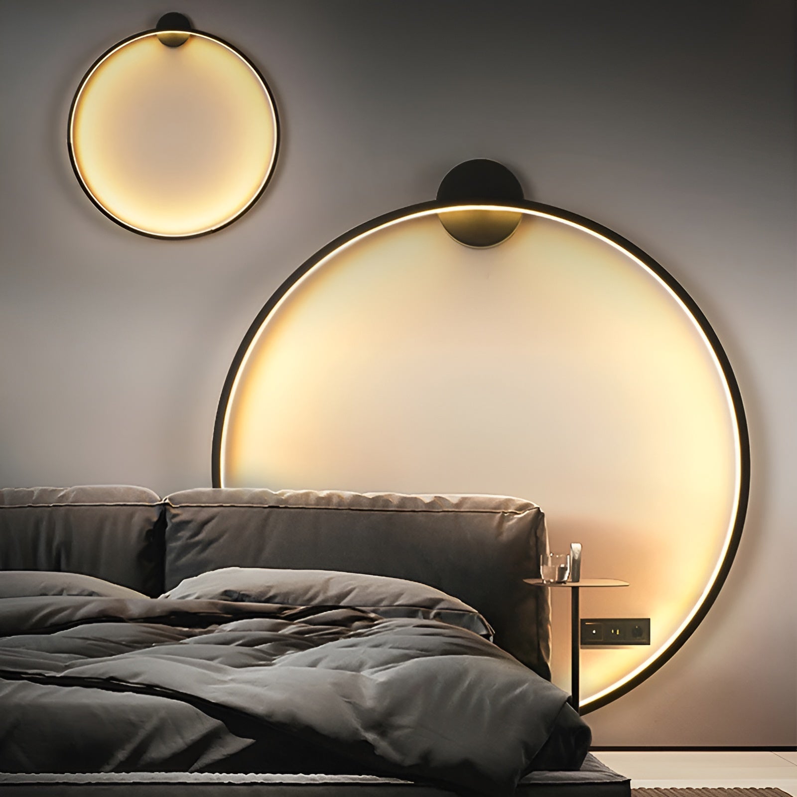 Luminous Circle Lamp - Moderne Minimalistische LED Ronde Wandlamp