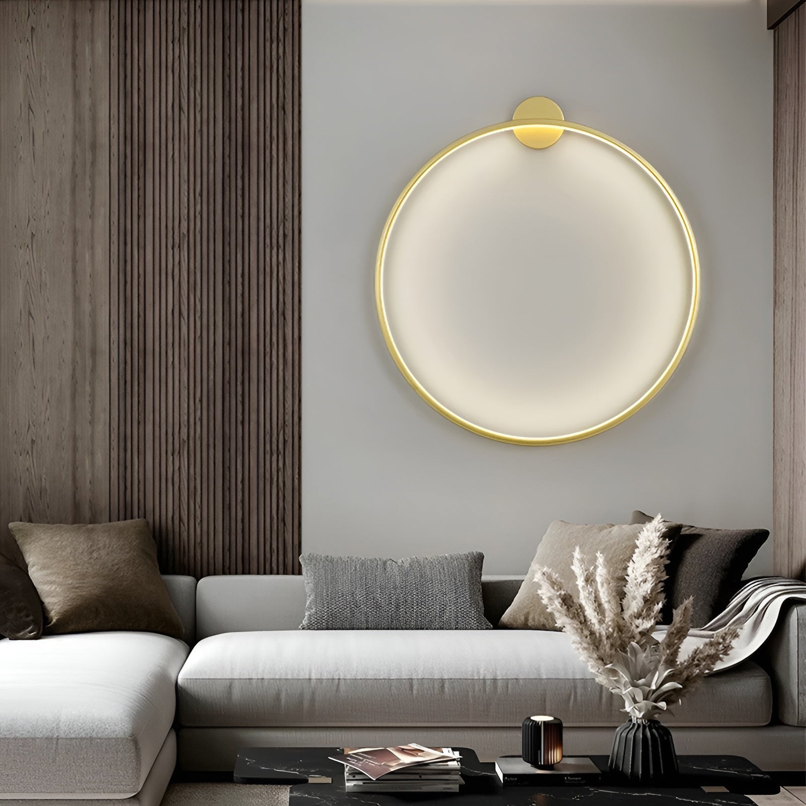 Luminous Circle Lamp - Moderne Minimalistische LED Ronde Wandlamp