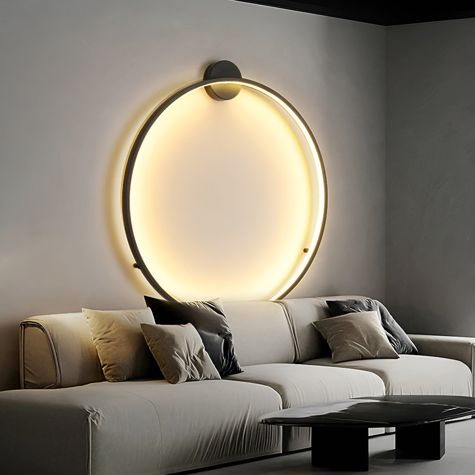 Luminous Circle Lamp - Moderne Minimalistische LED Ronde Wandlamp