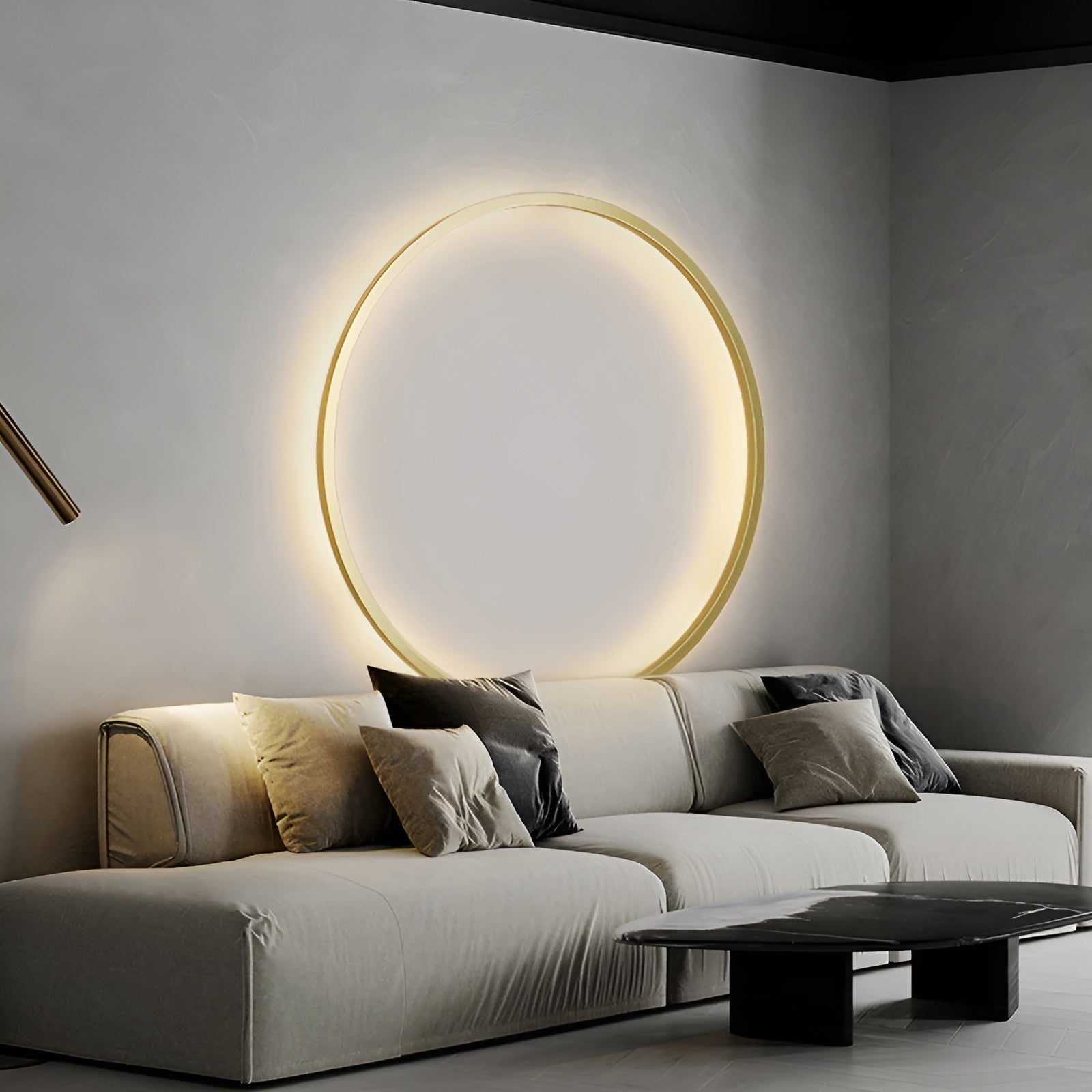 Luminous Circle Lamp - Moderne Minimalistische LED Ronde Wandlamp