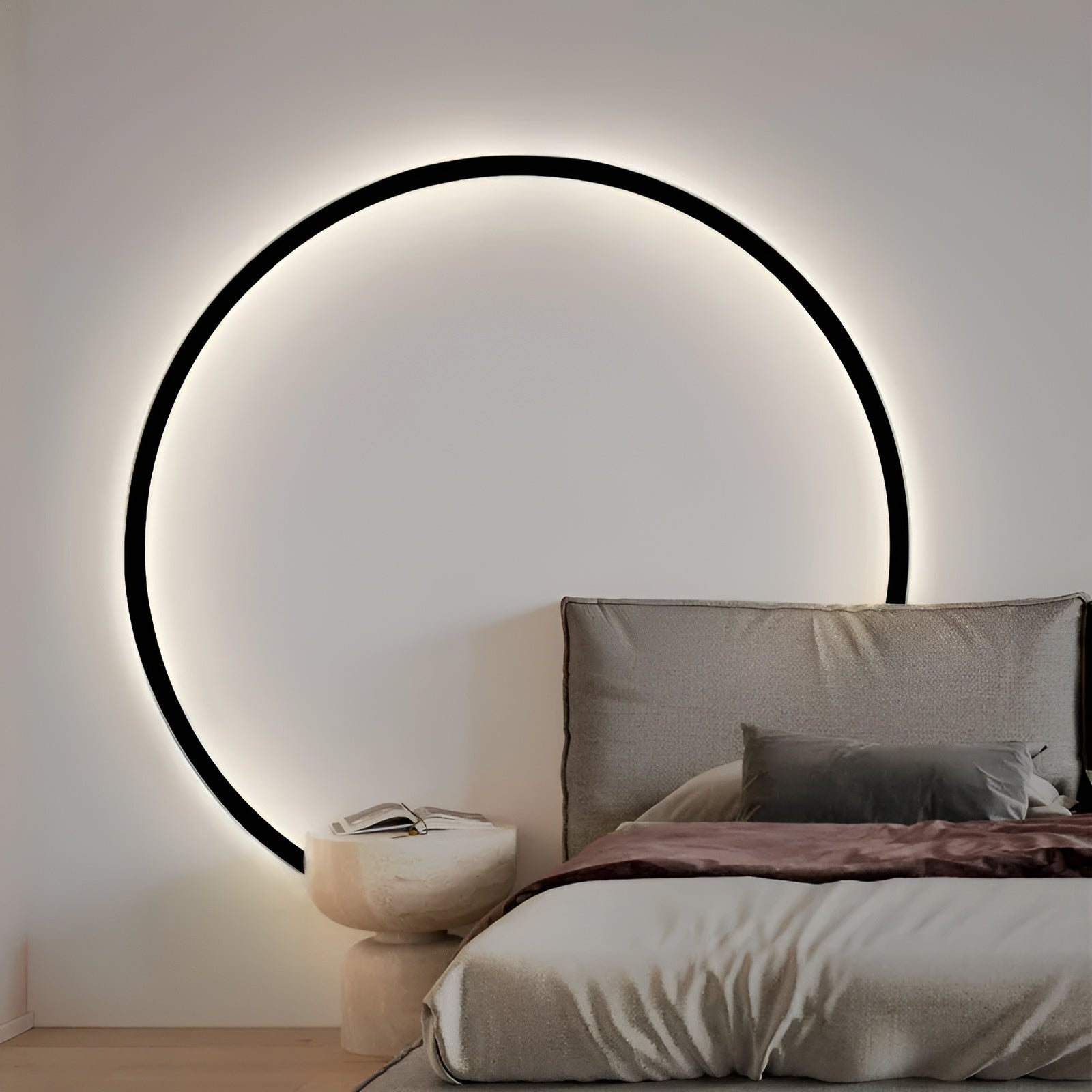 Luminous Circle Lamp - Moderne Minimalistische LED Ronde Wandlamp