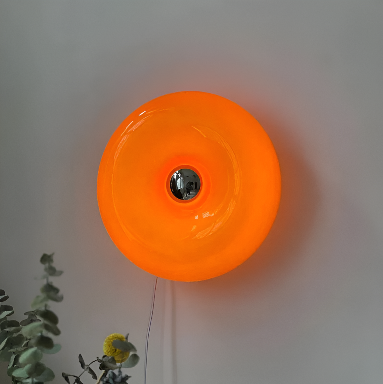 Orange Donut Lamp - Stijlvolle Wandleuchte en Tafellamp