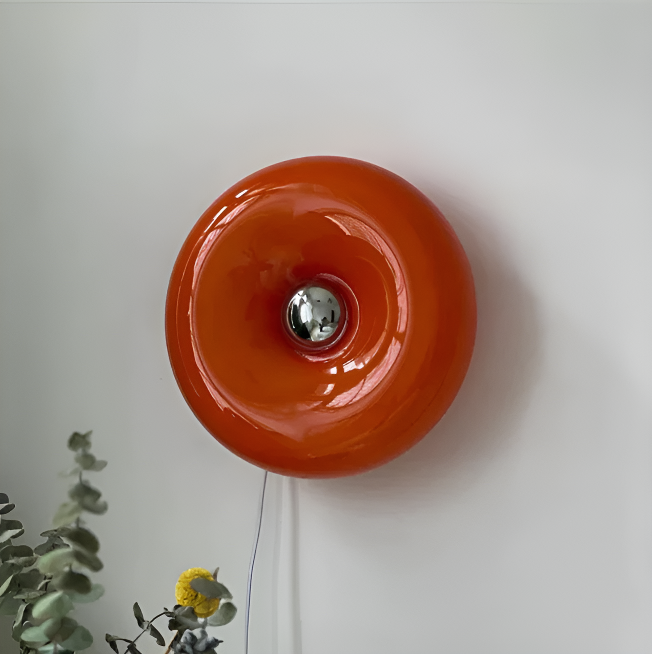 Orange Donut Lamp - Stijlvolle Wandleuchte en Tafellamp