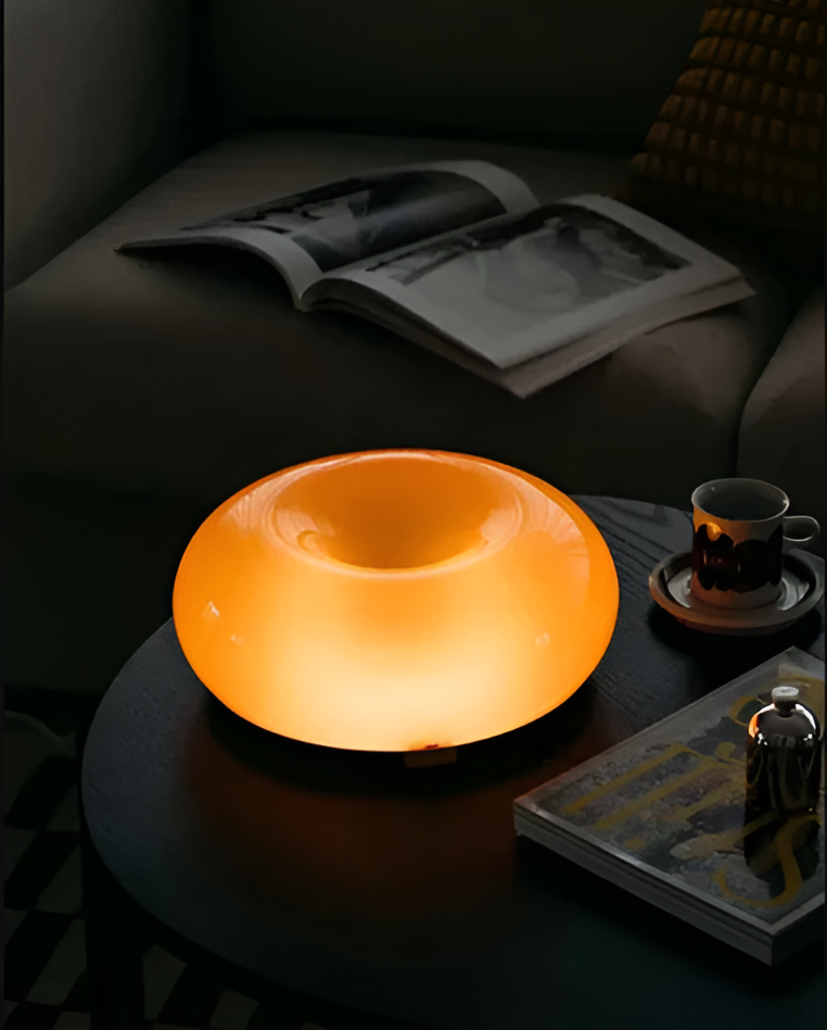 Orange Donut Lamp - Stijlvolle Wandleuchte en Tafellamp