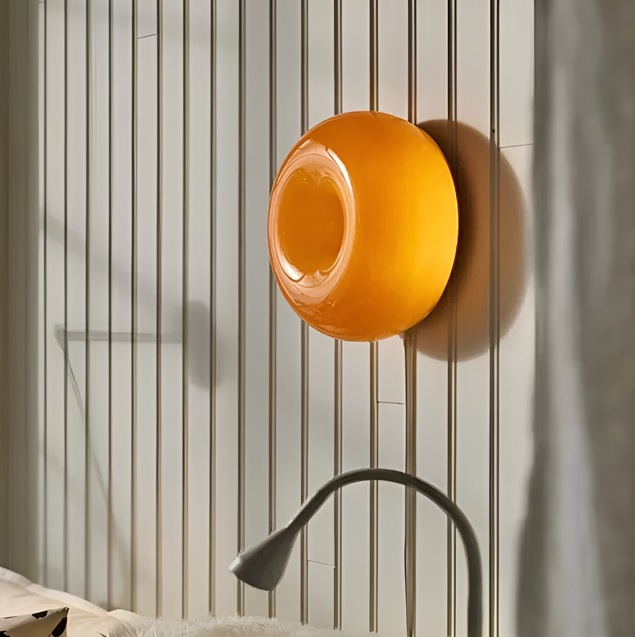 Orange Donut Lamp - Stijlvolle Wandleuchte en Tafellamp