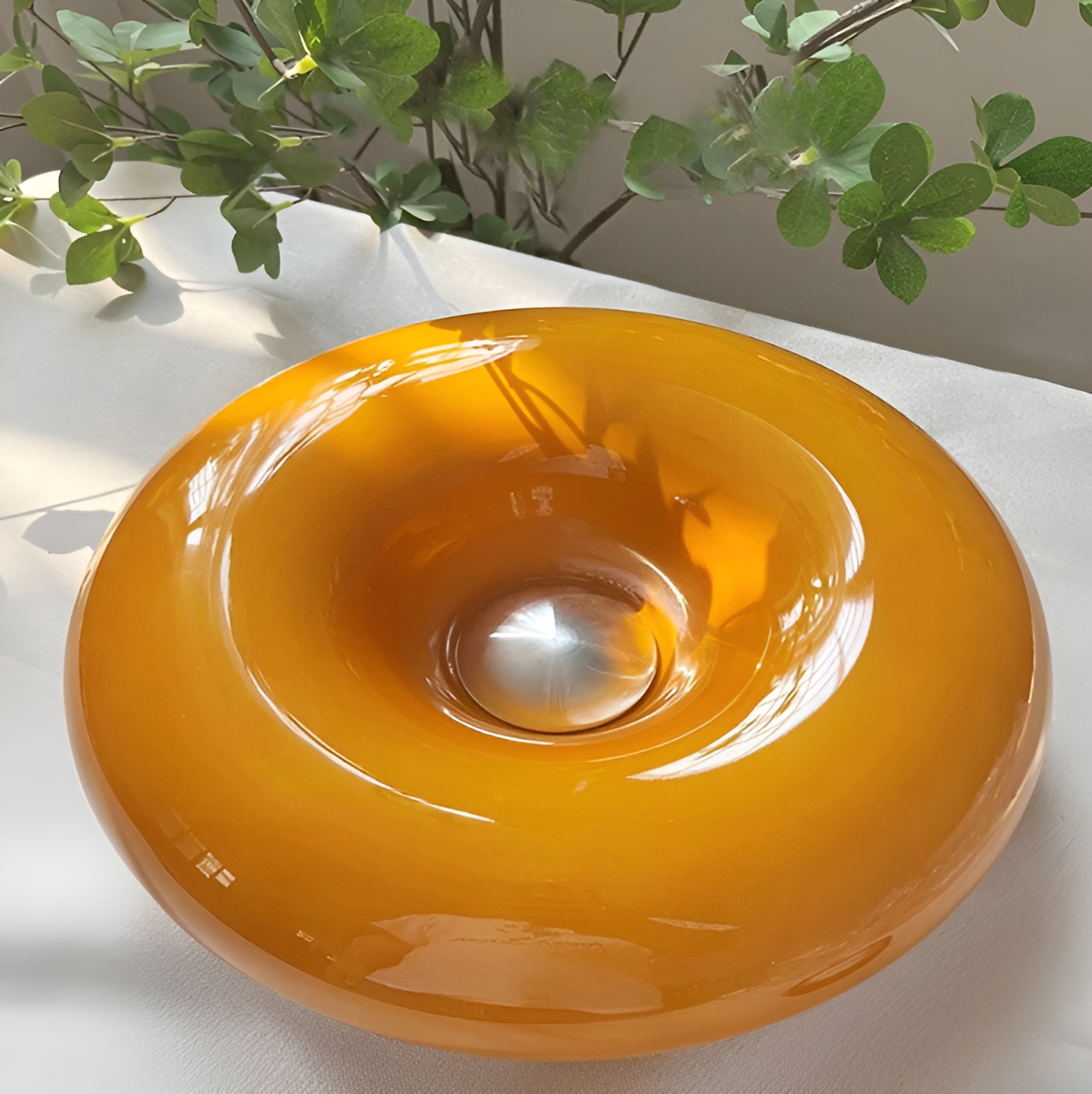 Orange Donut Lamp - Stijlvolle Wandleuchte en Tafellamp