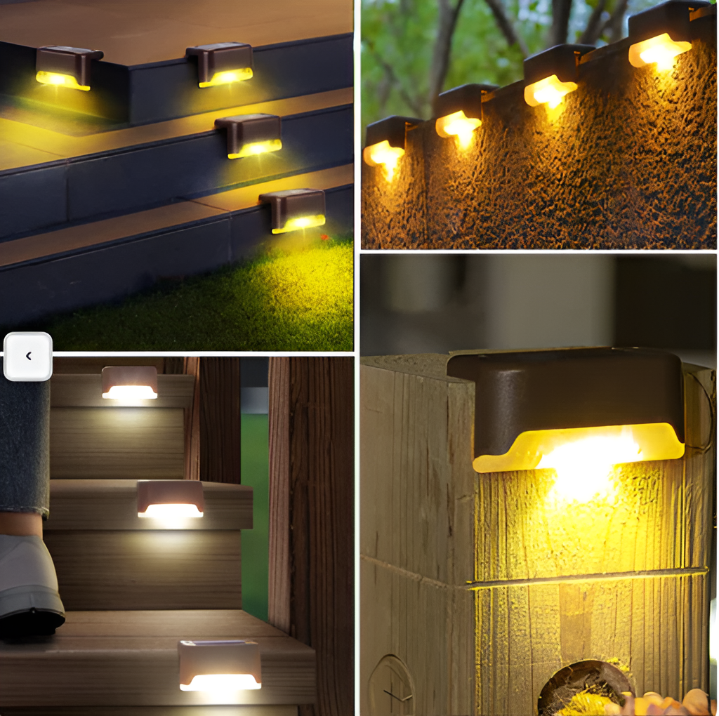 PathStep Lights - LED Solar Trapverlichting - Waterdichte Buitenlamp