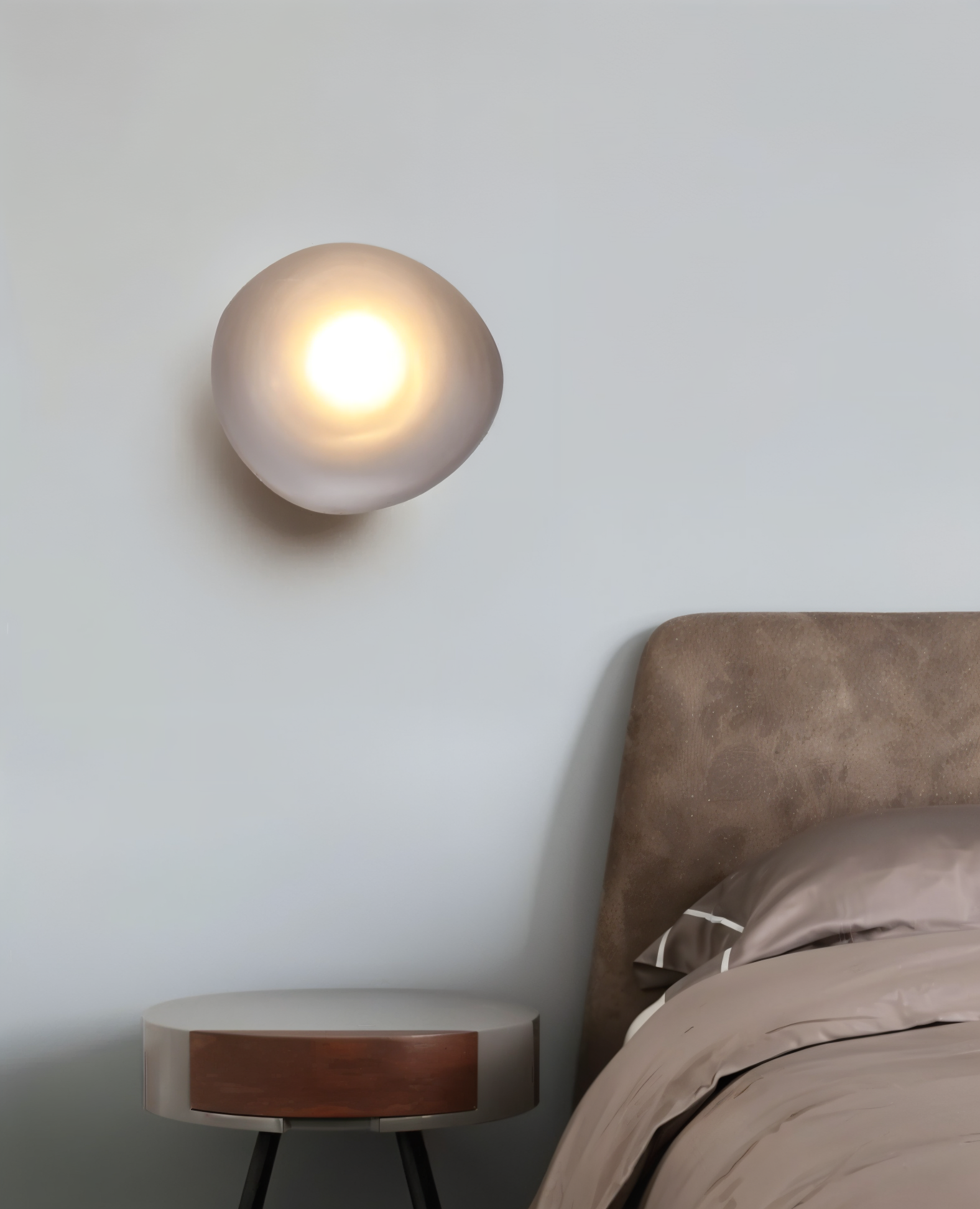 PebbleHue Wandlamp - LED Wandlamp van Glas in Noordse Stijl